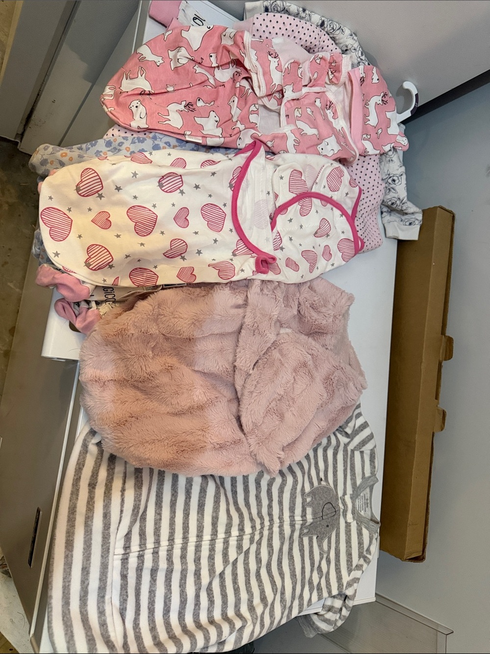 Pink Hearts & Unicorns Baby Sleepwear Set - Soft Pink Kids Accessories